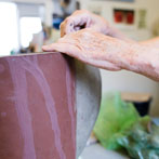 Alison Britton in her studio 2016